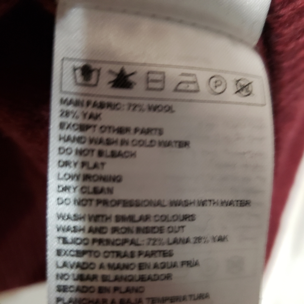 Ba&sh yaly wool yak sweater burgundy size L us 8 new with tag - Picture 7 of 9